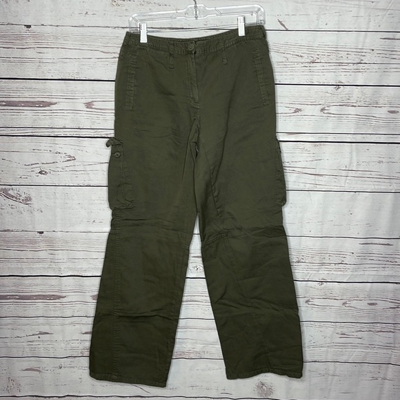 Dkny Pants - DKNY Pure Olive Green Lightweight Cargo Pants Sz 4!
